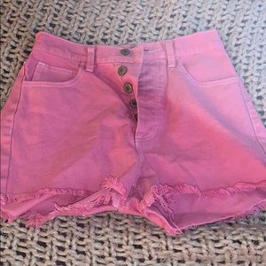 J. Galt Pink Jean Shorts
